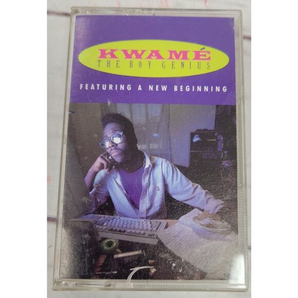 KWAME THE BOY GENIUS Featuring A New Beginning Cassette Tape 1989 Rap Hip Hop - Picture 1 of 5